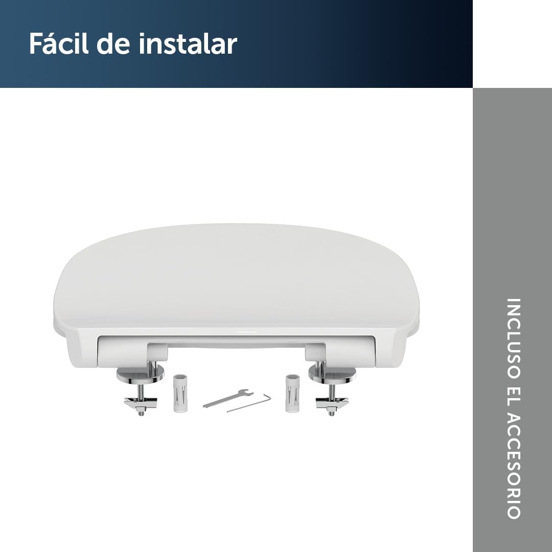 Ideal Standard Connect Tampa de WC, forma arredondada, Assento de sanita durável