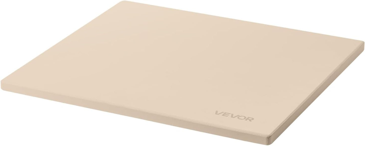 VEVOR Pedra para assar pizza 406 x 355 mm, retangular de cordierite, placa grande com raspador, 1,5 cm de espessura,