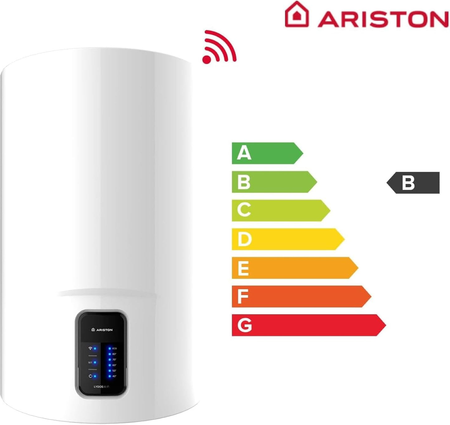 Ariston Velis Pro Wifi (ex.DUO 5 Fleck) - Termo elétrico de 50 litros baixo consumo multiposição, aquecedor de água 79,7x27,5x51,1