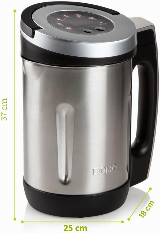 DOMO DO716BL preparador de sopa Aço inoxidável, preto