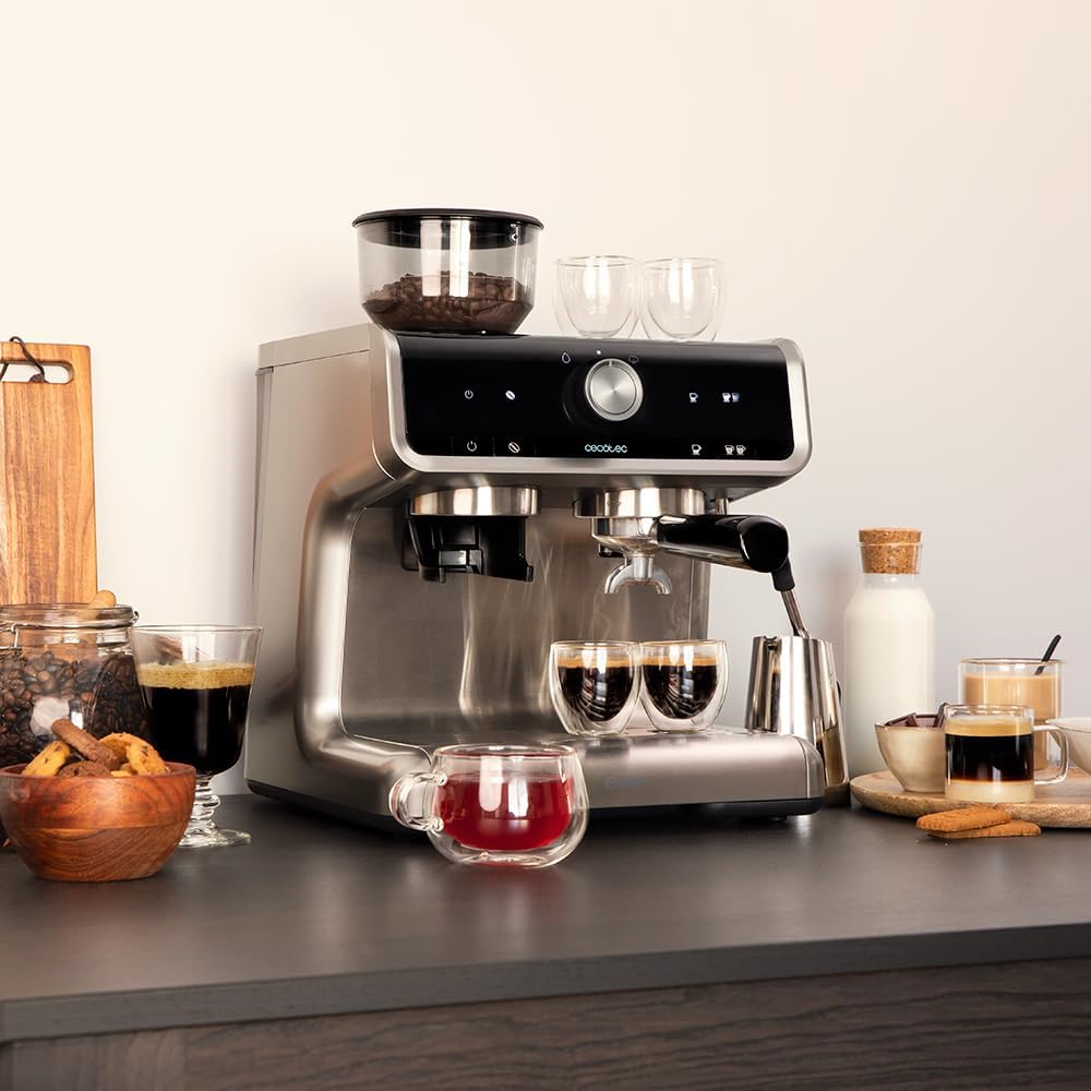 Cecotec Máquina de Café Expresso com Braço de Dupla Saída Power Espresso