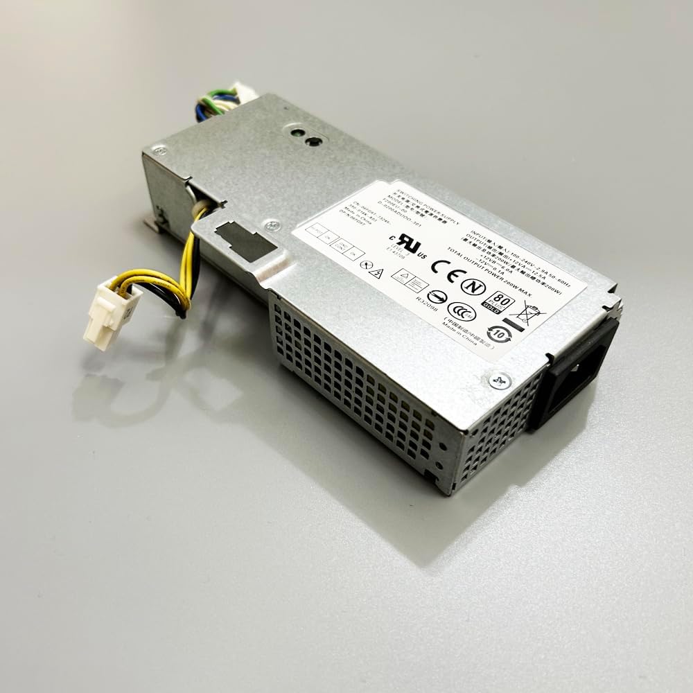 Fonte de Alimentação 200W para Dell OptiPlex 780, 790, 990, 7010, 9010 e 9020 USFF