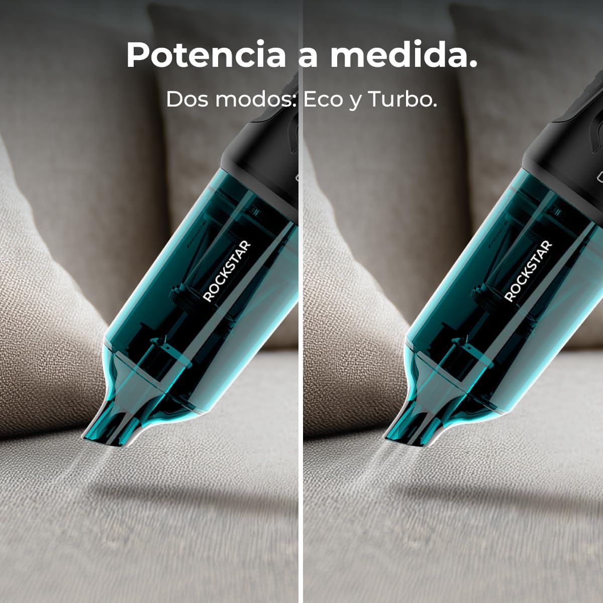 Cecotec Aspirador de mão sem cabo Motor BLDC Conga Rockstar Micro Hand. 80 W, potência de sucção 12 kPa, função de sucção e sopro, 2 modos, automonomia 25 minutos, kit de acessórios