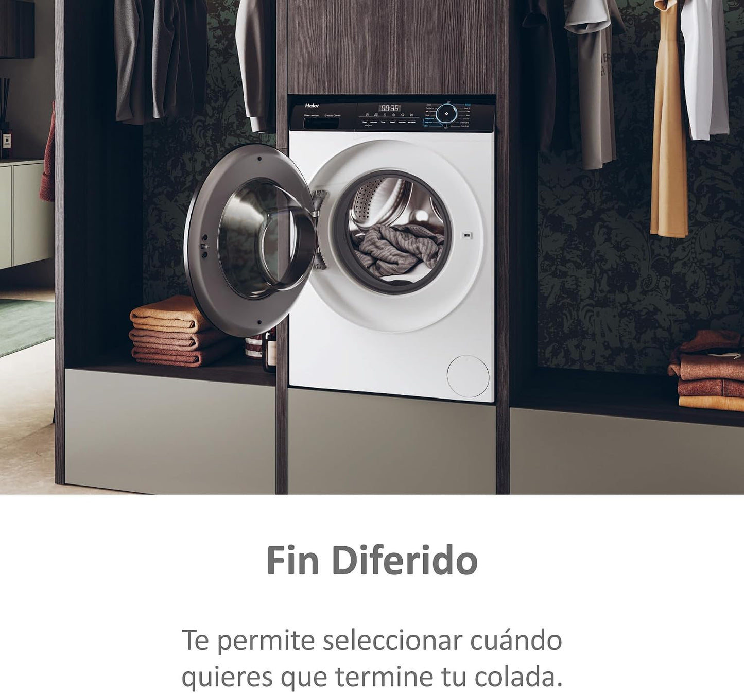 Haier I-Pro Series 3 HWD90-B14939-IB - Máquina de Lavar e Secar, Capacidade 9 kg + 6 kg,
