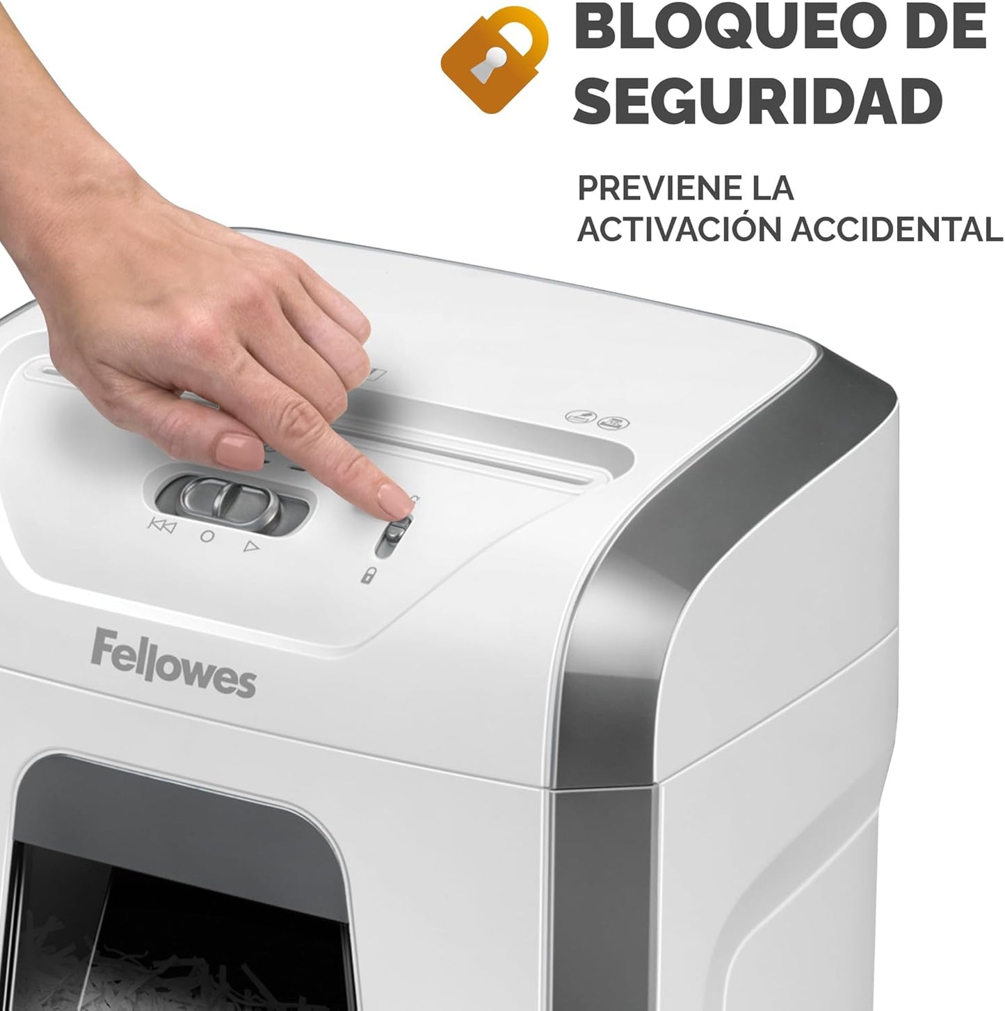 Fellowes FS-12C - Destruidora de Papel, Corte em partículas, destrói até 12 Folhas, destruidora de Papel de Uso Pessoal, Cesto 19L, Nível de Segurança DIN-P4, Exclusivo da Amazon