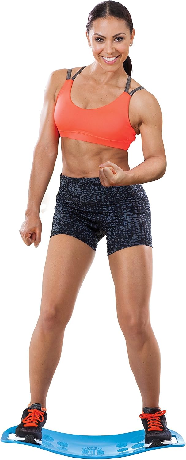A prancha de equilíbrio para treino do core Abs Legs com um toque diferente, como visto na TV