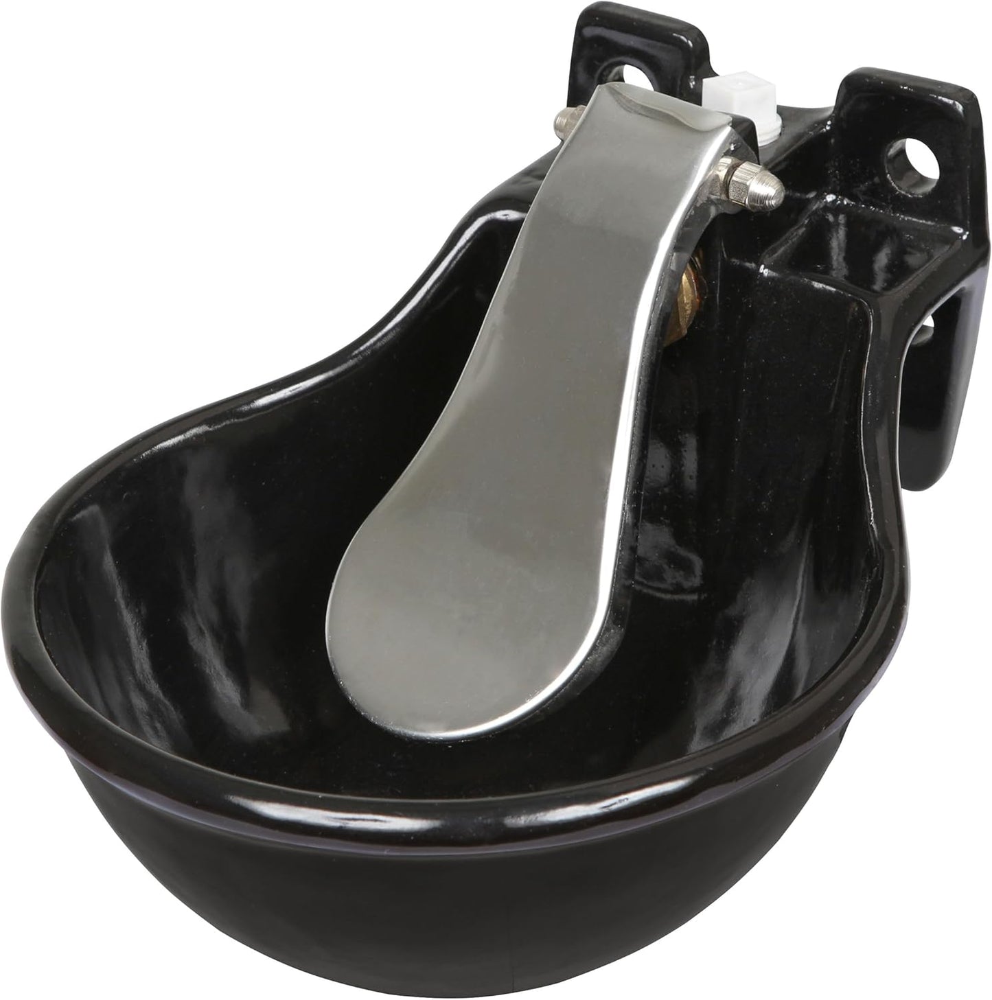 EXCELLENT Suprimentos para cavalo metal de água de água com colher