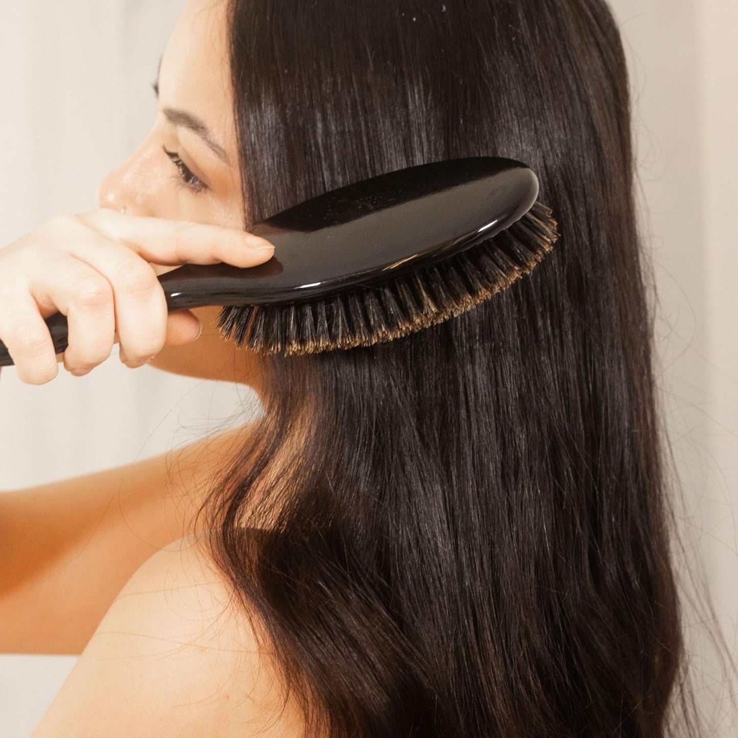 Termix Escova com Cerdas de Javali 100% Naturais, Escova Desembaraçadora sem Puxões, Escova de Cabelo Anti-Puxões, Brilho Natural sem Danificar o Cabelo, 2 Tamanhos
