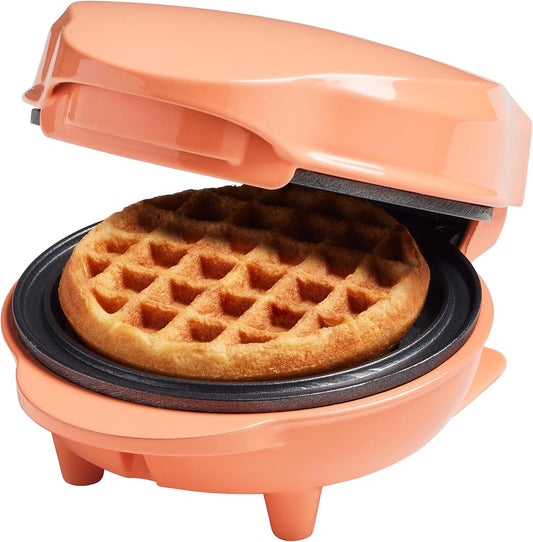 Bestron mini-máquina de waffles, Máquina de waffle boneco de neve com revestimento antiaderente, para festas de aniversário infantil, celebrações familiares, Páscoa ou Natal, design retrô, Cor