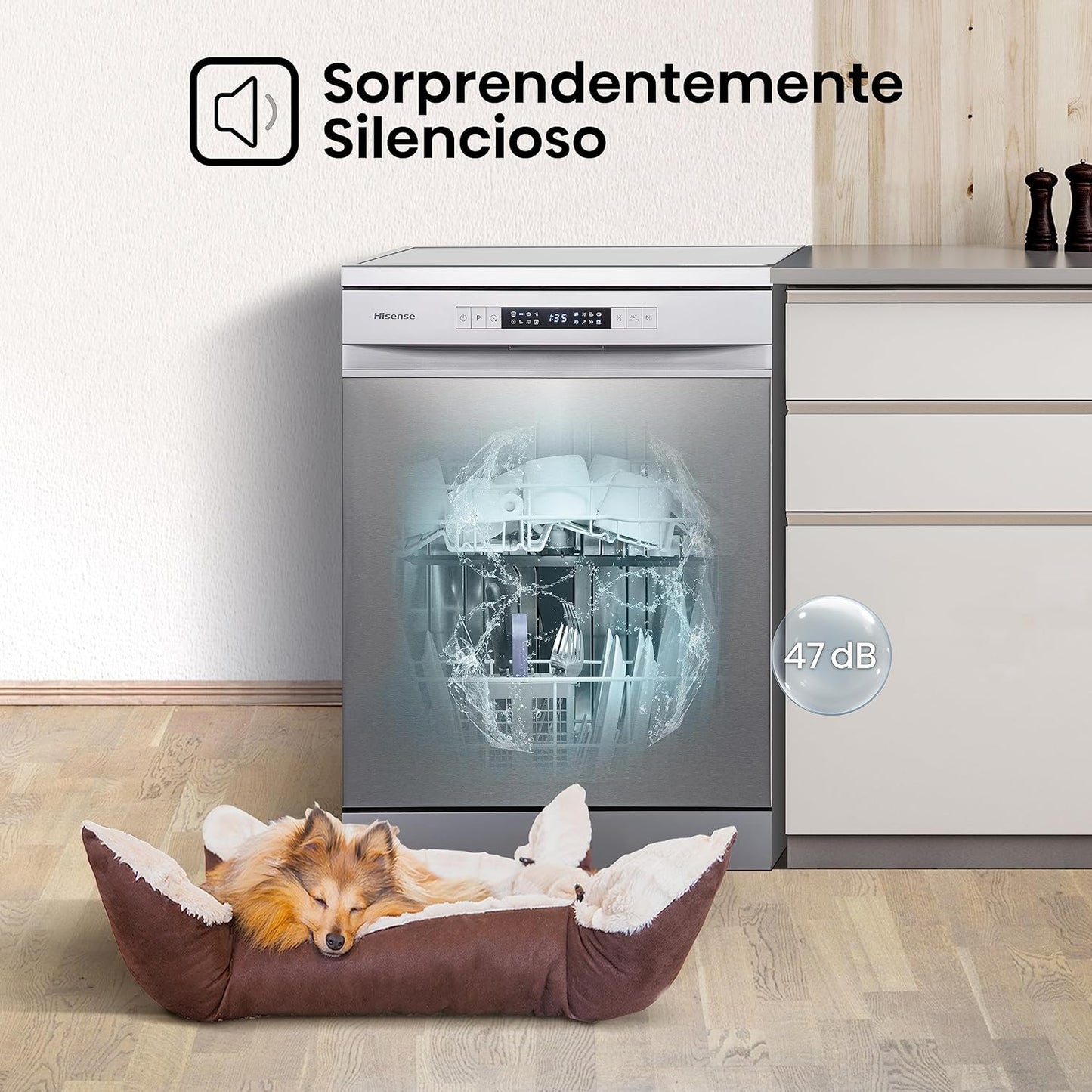 Hisense HS622E10X - Máquina de lavar louça, capacidade para 13 serviços, 60 cmHisense HS622E10X - Máquina de lavar louça, capacidade para 13 serviços, 60 cm