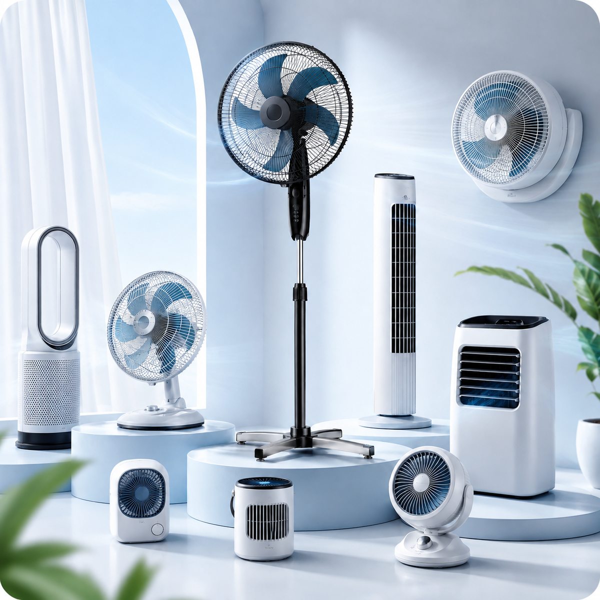 Ventilador, ar-condicionado
