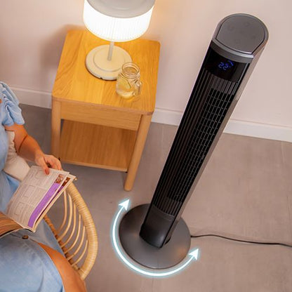 Coluna de Ar Cecotec EnergySilence 9090 Skyline Ionic, Ventoinha de Pé | 45 W - Preto