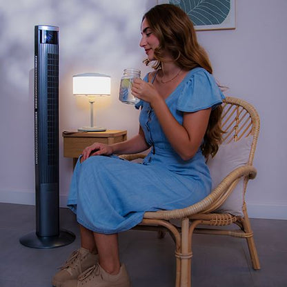 Coluna de Ar Cecotec EnergySilence 9090 Skyline Ionic, Ventoinha de Pé | 45 W - Preto