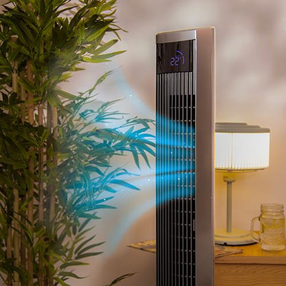 Coluna de Ar Cecotec EnergySilence 9090 Skyline Ionic, Ventoinha de Pé | 45 W - Preto
