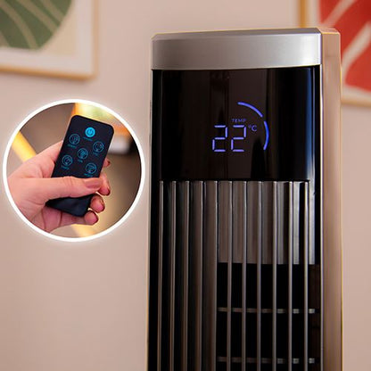 Coluna de Ar Cecotec EnergySilence 9090 Skyline Ionic, Ventoinha de Pé | 45 W - Preto
