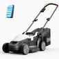 Cortador de grama sem fio Litheli, cortador de grama elétrico de 13" e 20 V, motor sem escova, ajuste de 5 alturas, com bateria portátil de 4,0 Ah