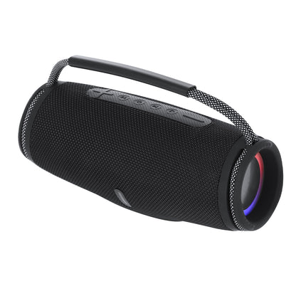 Speaker Digby Alto-falante estéreo Bluetooth® 2x5W com luz multicolorida, feito de tecido premium resistente.