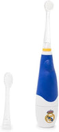 Real Madrid Escova de dentes elétrica infantil sónico | RM Toothbrush | Limpeza suave com temporizador inteligente, 2 cabeças de substituição incluídas, funciona em pilhas, sem fios, + 4 meses
