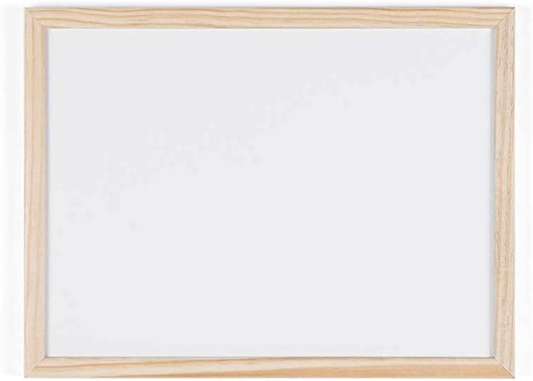 Bi-Office Budget - Quadro branco magnético com moldura de madeira de pinho, 40 x 30 cm