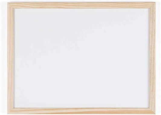 Bi-Office Budget - Quadro branco magnético com moldura de madeira de pinho, 40 x 30 cm