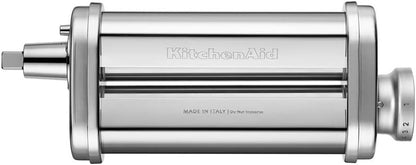 KitchenAid Laminador de massas, aço inoxidável, 8 espessuras, lâminas de 15 cm, motorizado, escova de limpeza incluída, compatível com todos os robôs