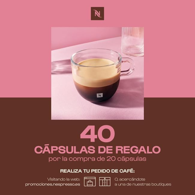 Krups Nespresso Inissia XN1005 - Máquina de café monodose de cápsulas Nespresso, 19 bares, desligamento automático, capacidade de 0,7L, design compacto, modo eco, cor vermelho, inclui kit de