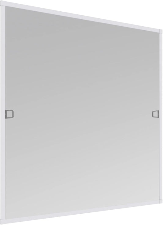 Windhager Mosquiteira básica para janela, estrutura tensa, mosquiteira para janela, kit de montagem 100 x 120 cm, cor branco, 04504