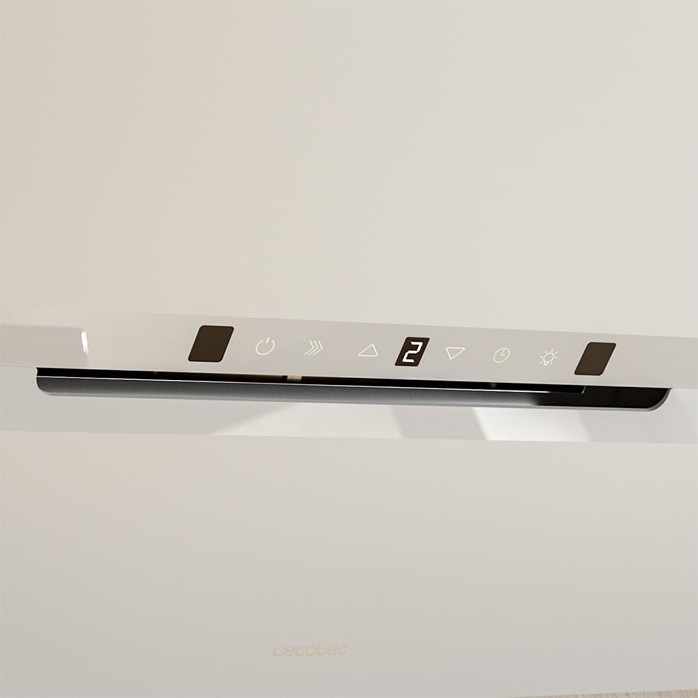 Cecotec Exaustor Decorativo 90cm Bolero Flux Dt 908010 Glass White A++