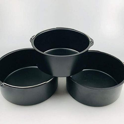 Acessórios para fritadeira de cozinha de 15,2 cm, acessórios para fritadeira de ar com bandeja para assar pizza e bandeja de madalenas, adequado para fritadeira de ar de 3,5 QT-5,8 QT, 7 unidades
