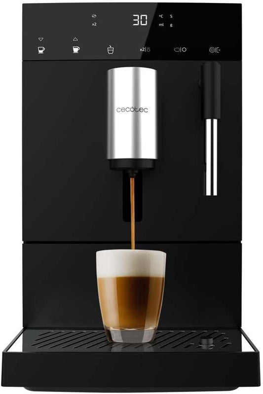 Cecotec Cafeteira super automática compacta com vaporizador Cremmaet Compact Steam. 1350 W, 19 bares, sistema