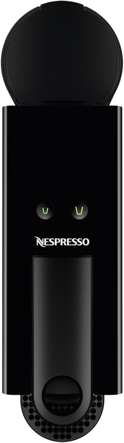 Minipiano Nespresso Essenza preto XN1108 Práctica, 19 Bares, 2 Opciones café, Calentamiento rápido, Apagado automático, Incluye pack cápsulas bienvenida, XN1108