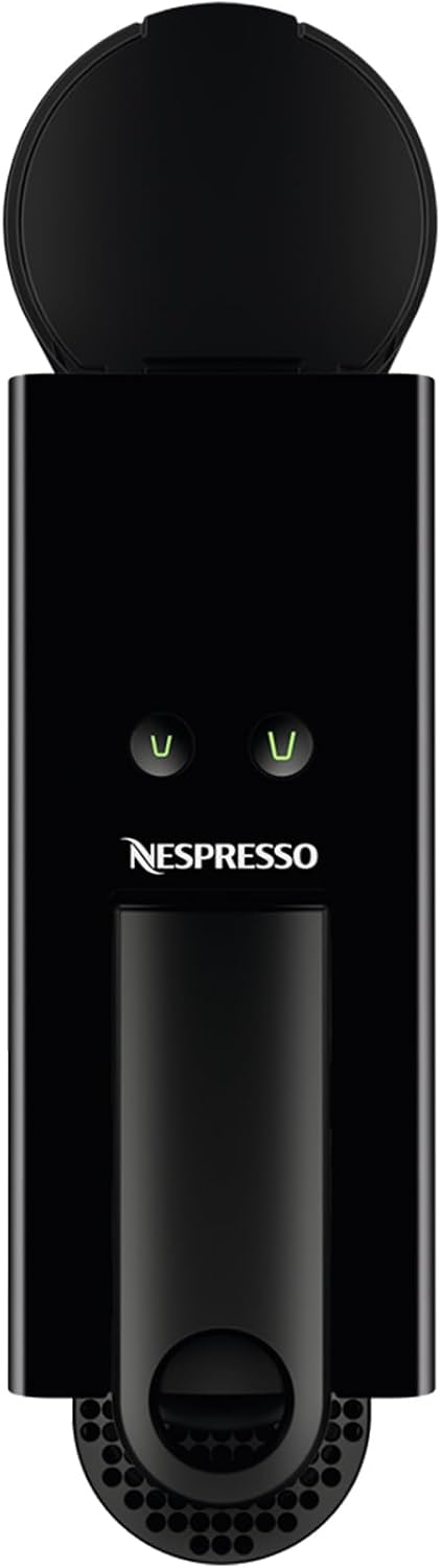 Minipiano Nespresso Essenza preto XN1108 Práctica, 19 Bares, 2 Opciones café, Calentamiento rápido, Apagado automático, Incluye pack cápsulas bienvenida, XN1108