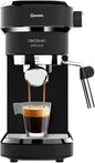 Cecotec máquina de café expresso Cafelizzia 790 Black para expresso e cappuccino. Sistema de aquecimento rápido, 20 bares, modo automático para 1 e 2 cafés, vaporizador orientável, depósito 1,2 litros