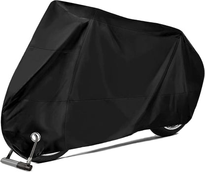 Capa para Moto, XXL Impermeável para Motocicleta Outdoor&Indoor em Poliéster, Capa para Scooter e Bicicletas, Proteção Anti-Pó/UV, Lona para Interior e Exterior com Orifícios de Bloqueio