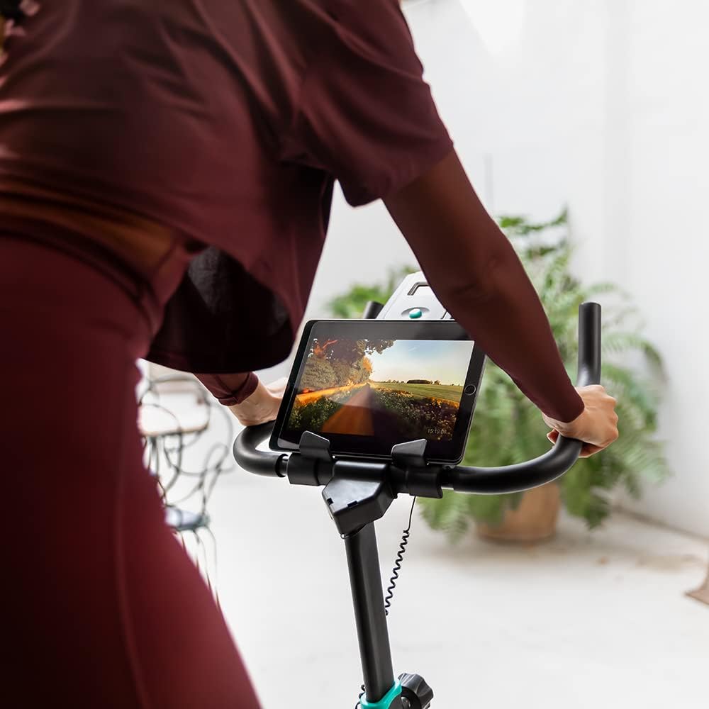 Cecotec Bicicleta estática Indoor DrumFit Indoor, volante de inércia de 6 a 13 kg, resistência manual, monitor LCD, pulsómetro, suporte para dispositivos, garrafa, porta-garrafas e calapés