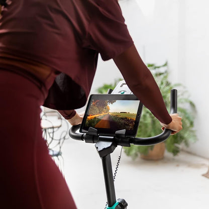 Cecotec Bicicleta estática Indoor DrumFit Indoor, volante de inércia de 6 a 13 kg, resistência manual, monitor LCD, pulsómetro, suporte para dispositivos, garrafa, porta-garrafas e calapés