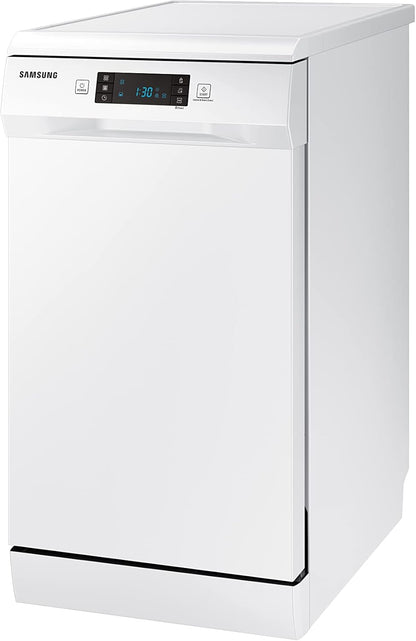 SAMSUNG DW50R4070FW - Lava-louças USADA, 10 talheres, 45 cm, A++, Instalação livre, Branco | Classe E, abertura automática Push Open, lavagem rápida 60 min, lavagem automática, carregamento flexível, função higiene [Classe energética E]