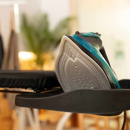 Cecotec Tábua de passar StrongBoard 400 Bornéu. Capa resistente 100 % algodão, estrutura de suporte para ferros e centros de engomar, pernas extragrossas, superfície grande, altura ajustável