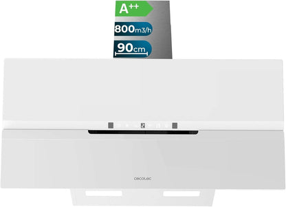 Cecotec Exaustor Decorativo 90cm Bolero Flux Dt 908010 Glass White A++