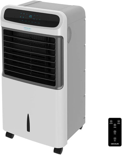 Cecotec Climatizador vaporativo EnergySilence PureTech 6500. 80 W, função dupla frio/calor, fluxo de 600 m2/h, capacidade de 12 l, temporizador até 8 h, controlo remoto, 3 velocidades