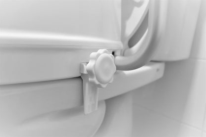PEPE Mobility Elevador WC adulto com apoio de braços e tampa, 10 cm de altura,