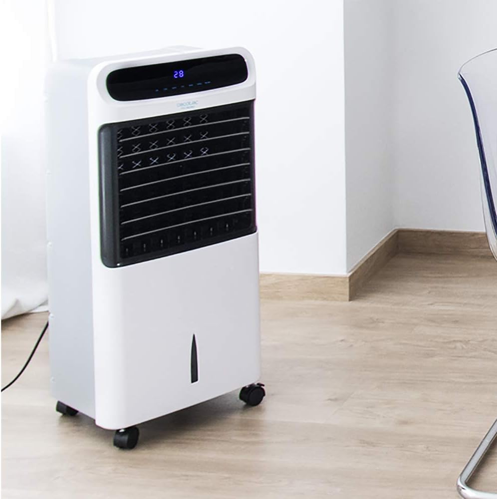 Cecotec Climatizador vaporativo EnergySilence PureTech 6500. 80 W, função dupla frio/calor, fluxo de 600 m2/h, capacidade de 12 l, temporizador até 8 h, controlo remoto, 3 velocidades