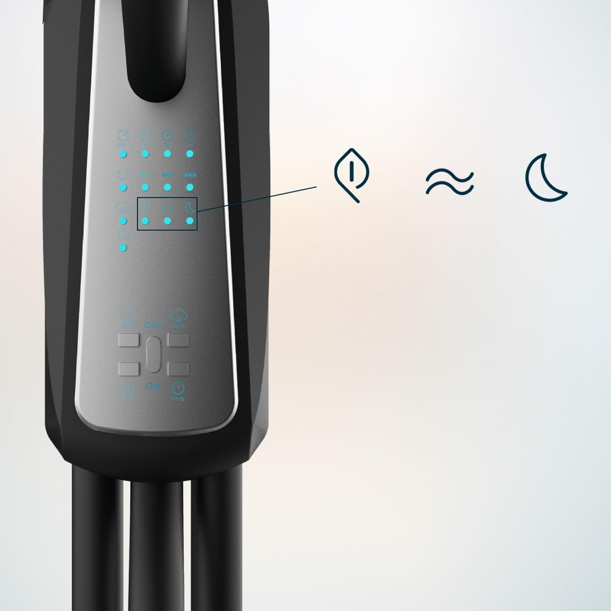 Cecotec Ventoinha de nebulizador de água com controlo remoto EnergySilence 490 Freshessence. 90W, diâmetro de 16", 5 pás, depósito de 2,8 l, temporizador 7,5 h, indicador LED e oscilação