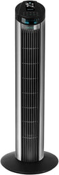 Cecotec Ventoinha de torre digital com temporizador e controlo remoto EnergySilence 890 Skyline. 50 W, 30'' (76 cm) de altura, oscilação, motor de cobre, 3 velocidades, 3 modos, preto