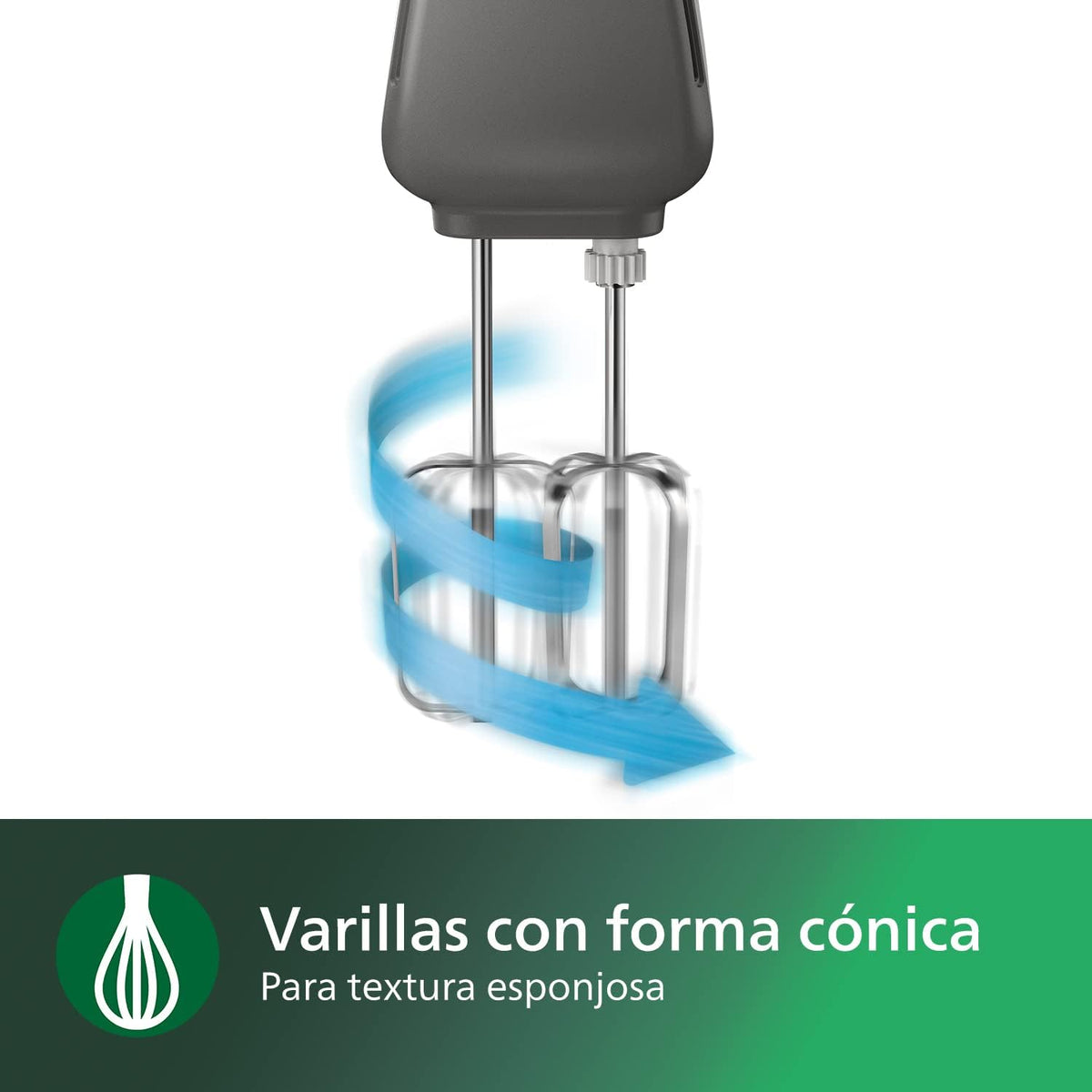 Philips Série 5000 Liquidificadora - Motor de 450 W, 5 Velocidades e Turbo, Mistura Forte e Eficaz, Copo de Forma Cónica, Fácil Expulsão, Cinzento Caxemira (HR3741/00)