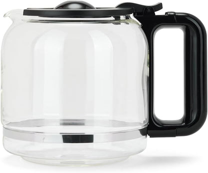Livoo - Cafeteira elétrica programável DOD208-15 chávenas, 1,8 L, filtro reutilizável, função de programação, manutenção quente, vidro