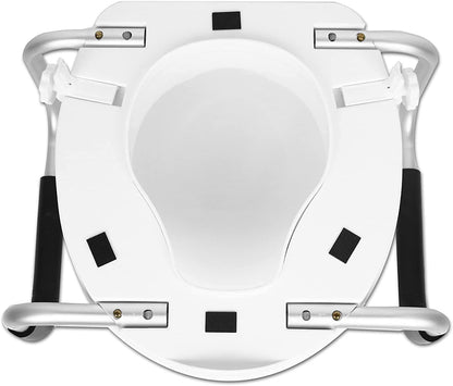 PEPE Mobility Elevador WC adulto com apoio de braços e tampa, 10 cm de altura,