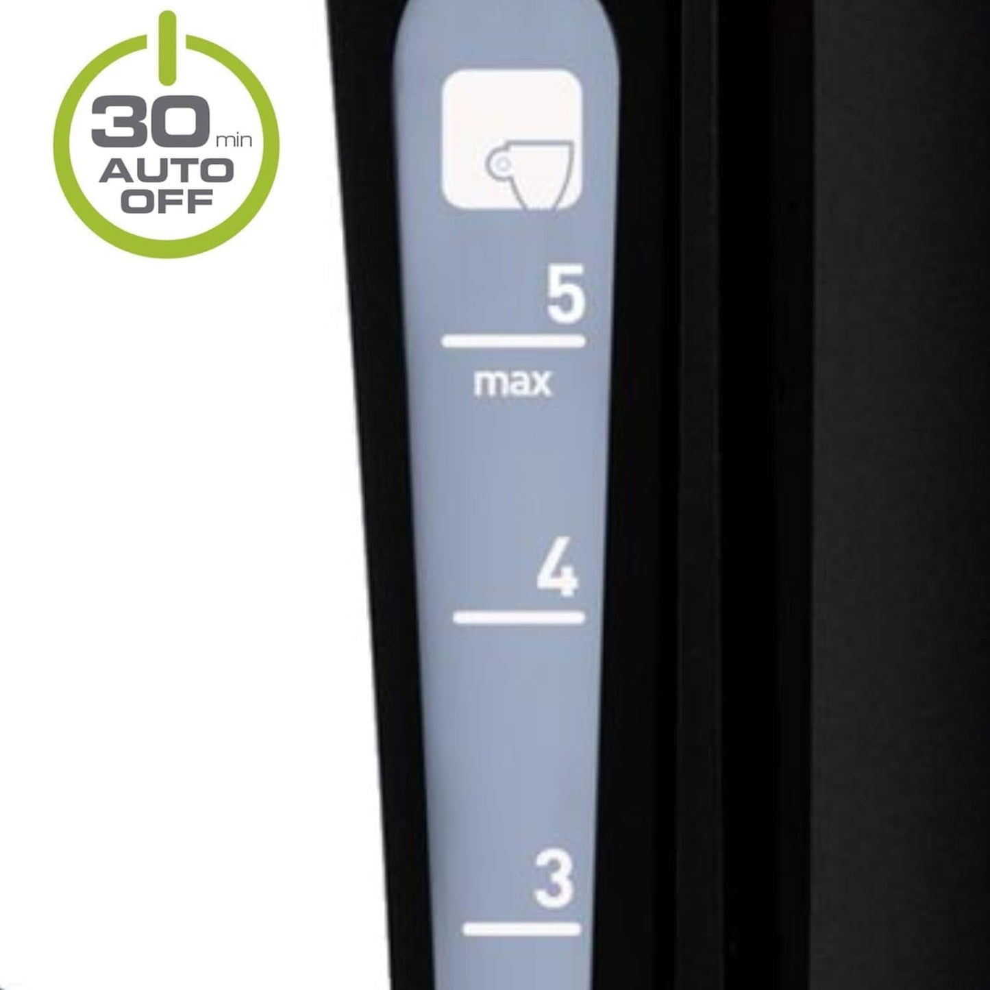 Moulinex Principio FG1528 - Cafeteira de filtro 600 W de 0,6 L com função Auto-off e sistema antigotejamento, plástico, cor preto | Capacidade de 6 chávenas, luz indicadora, função Auto Off, anti-gotejamento, peças aptas máquina de lavar louça, FG1528