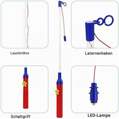 Pacote WD&CD de 4 bastões de lanterna LED multicoloridos bastão de lanterna eletrônico para festas de Halloween de St Martin varinhas fantasia