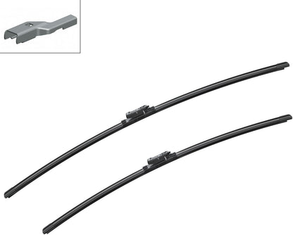 Escova limpa para-brisas Bosch Aerotwin A865S, comprimento: 800 mm/700 mm – 1 conjunto para o para-brisas (frontal)